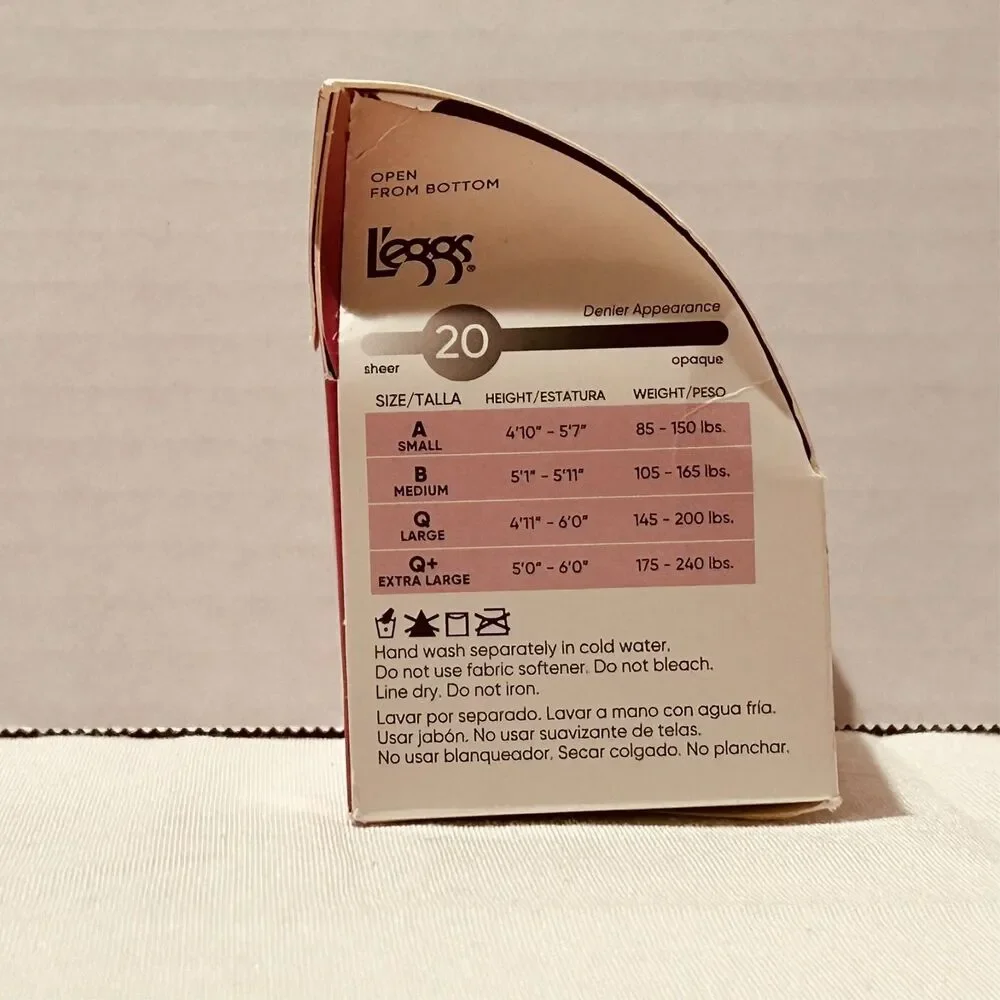 Leggs Silken Mist Control Top Pantyhose Silky Sheer Leg Soft Brown B Med 98559 - Picture 6 of 8
